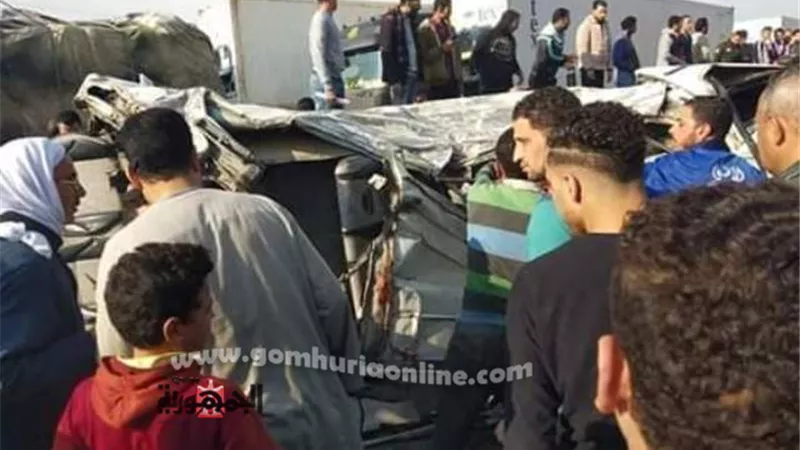 ارتفاع عدد ضحايا حادث زراعي البحيرة لـ 6 متوفين و32 مصابا.. صور
