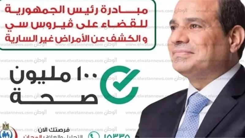 توقيع الكشف الطبي علي 173 الف مواطن ضمن مبادرة 100 مليون صحة
