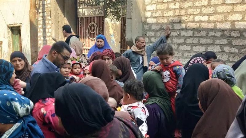 قوافل طرق الأبواب فى قرية منهره باهناسيا