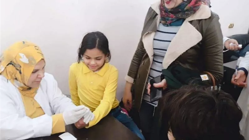 انطلاق حملة امراض الانيميا لتلاميذ مدارس بنى سويف