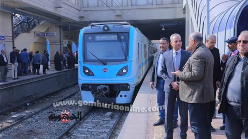 نائب وزير النقل يتابع التشغيل التجريبي لازدواج المرج