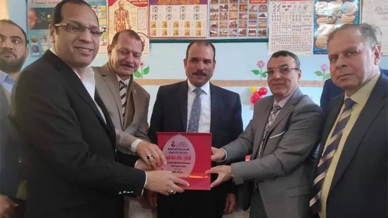 مستقبل وطن يكرم أسر الشهداء باحتفالية ابوحماد ويعيد ترميم مدرسة بـ منيا القمح