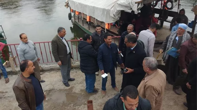 رئيس مدينة شبرا الخيمة يتفقد المعديات الموجودة بنطاق المدينة