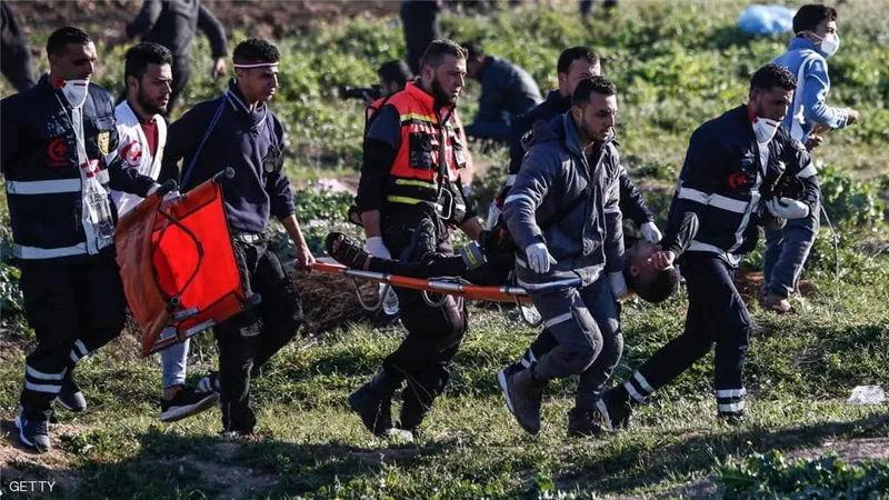 استشهاد شاب فلسطيني برصاص الاحتلال في غزة