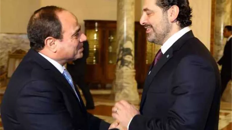 الرئيس السيسى يستقبل سعد الحريري بقصر الاتحادية