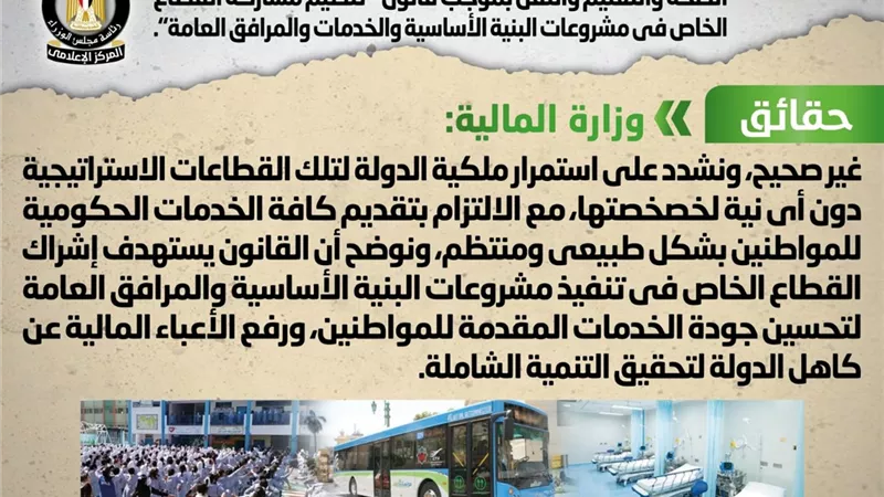 خصخصة الخدمات الحكومية المقدمة للمواطنين في قطاعات الصحة والتعليم والنقل.. 