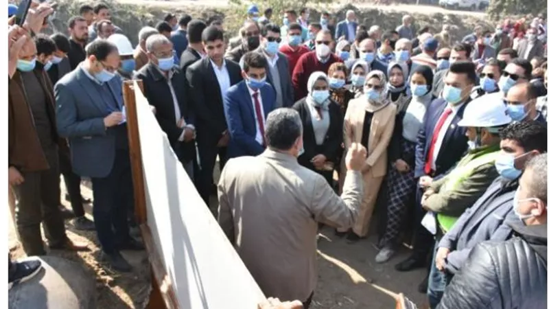 بتكلفة 18مليون جنيه تنفيذ مشروع انشاء محطة رفع صرف صحي ميت سهيل بمنيا القمح