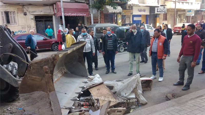حملات لإزالة الانشغالات بوسط الاسكندرية
