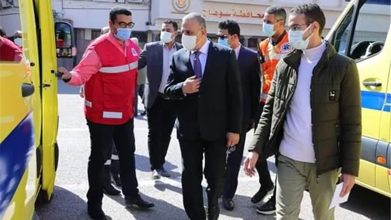 انضمام 5 سيارات إسعاف حديثة لمرفق الإسعاف بسوهاج