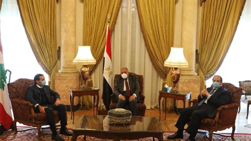 وزير الخارجية ورئيس المخابرات العامة يلتقيان رئيس الوزراء اللبناني المُكلف