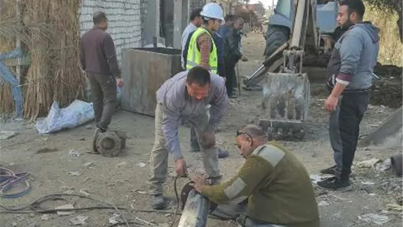 علاج ضعف المياه بقرى بنى سويف