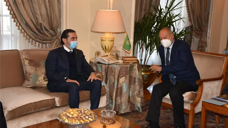 أبو الغيط يستقبل سعد الحريري: 