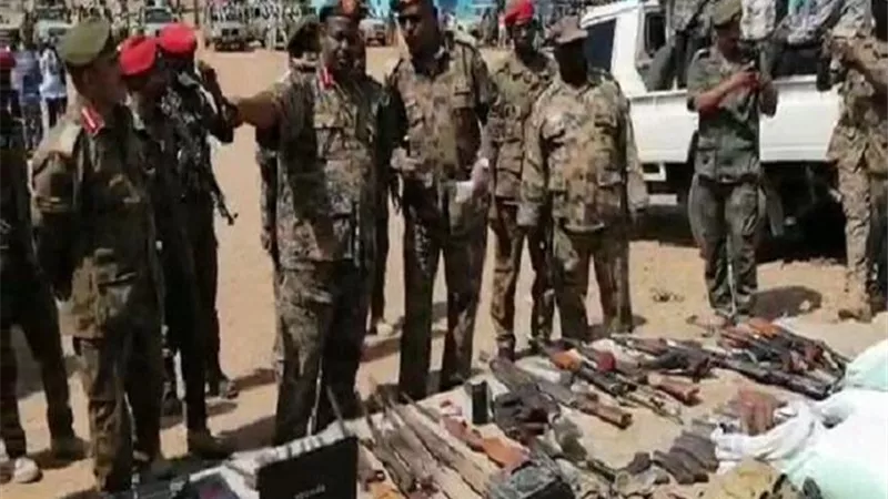 قوات جنوب السودان تضبط كميات كبيرة من الأسلحة والمتفجرات فى كادفلي