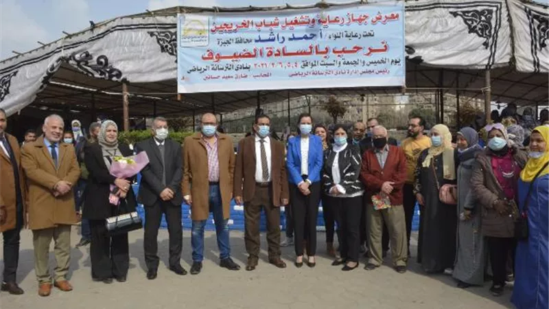 الجيزة تفتتح معرض لبيع منتجات الشباب وأصحاب الحرف بالتعاون مع نادى الترسانة الرياضى