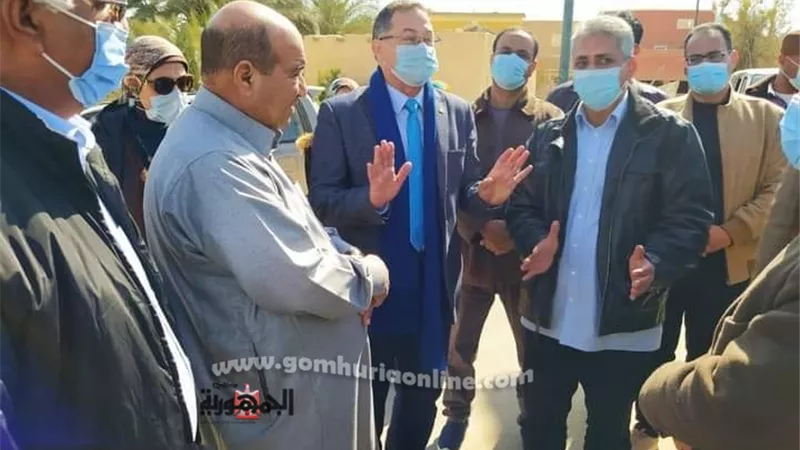 رئيس مركز سيوة ورئيس جهاز تعمير الساحل الشمالى الغربي يتفقدان المشروعات التنموية بواحة سيوة