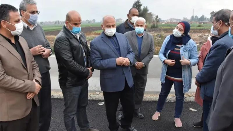 وزير النقل يتفقد طريق المنصورة /جمصة والمرحلة الاولى من 