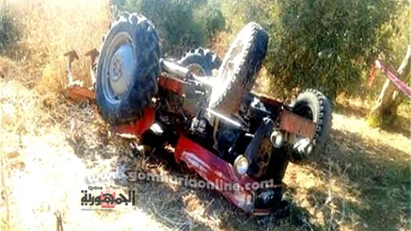 6 اصابات فى حادث تصادم معدة زراعية بسيارة ملاكى بالوادي الجديد