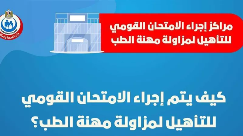 كيف يتمكن طبيب الامتياز من إجراء الامتحان القومي لمزاولة مهنة الطب؟
