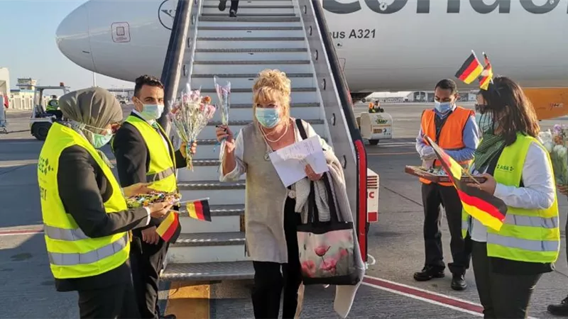 مطار الغردقة يستقبل أولى رحلات شركة Condor الألمانية