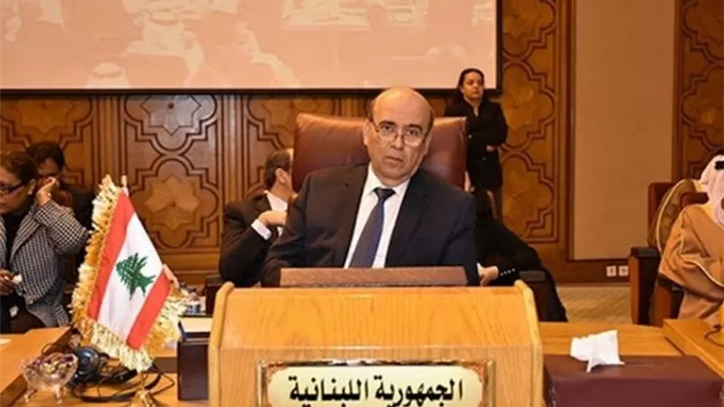 وزير خارجية لبنان يصل القاهرة للمشاركة فى اجتماع وزراء الخارجية العرب