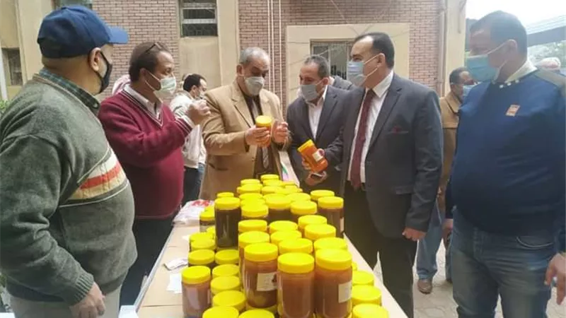 مدير ووكيل تعليم المنوفية يفتتحا معرض منتجات المدارس الفنية الزراعية بالديوان العام