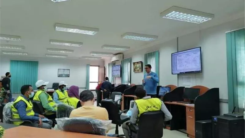 استمرار تنفيذ ورش عمل بعنوان ( أمن المعلومات ) للعاملين بشركة مياه الشرب والصرف الصحي