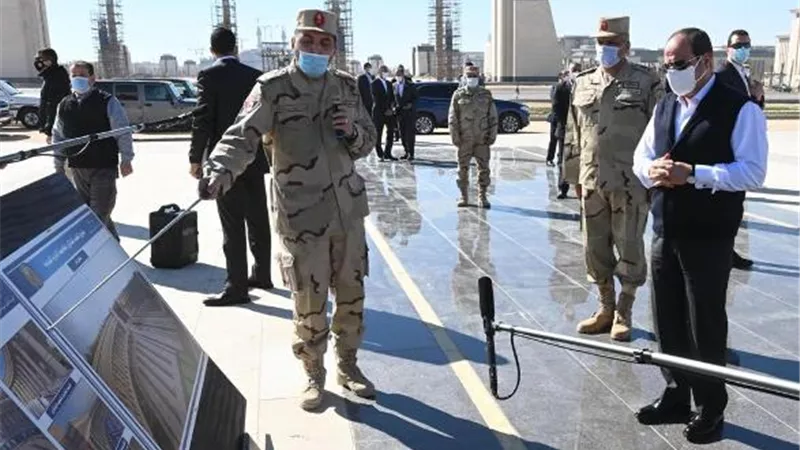 الرئيس السيسي يطلع على الموقف التنفيذي والانشائي لعدد من الاحياء والمنشآت بالعاصمة الادارية الجديدة