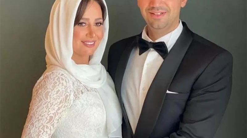الصور الاولى من عقد قرآن الفنان حلا شيحة ومعز مسعود