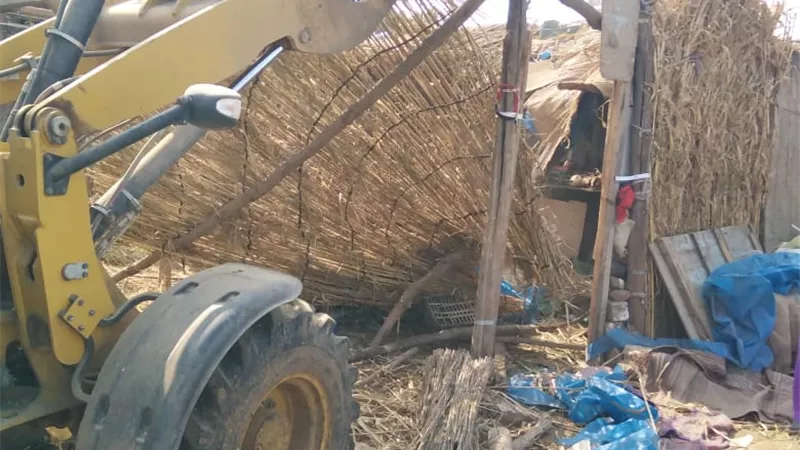 إزالة فورية لـ٦ حالات تعدى على الأرضى الزراعية بالمنوفية
