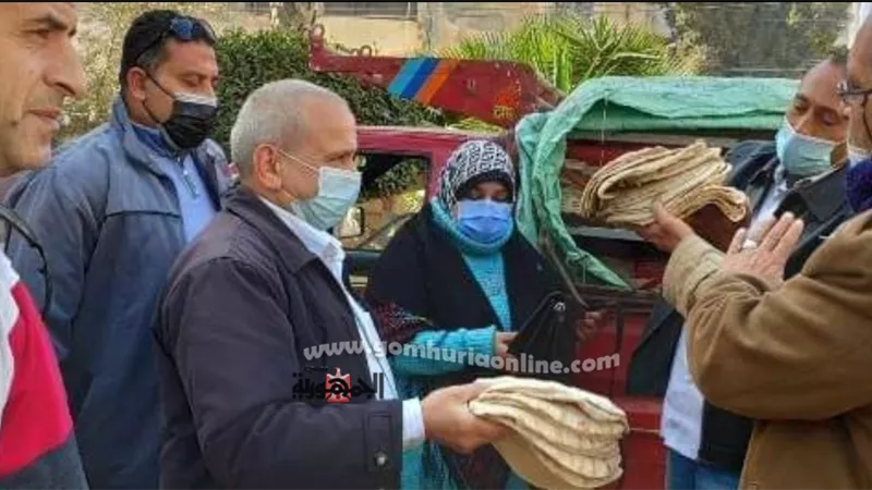 ضبط ٩٠٠٠ رغيف خبز مُدعم قبل بيعه في السوق السوداء بههيا