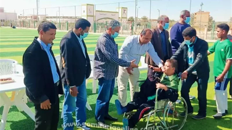 إنطلاق فعاليات الأنشطة الرياضية والثقافية لمكتب ذوي الهمم بمركز شباب أغورمي بسيوة