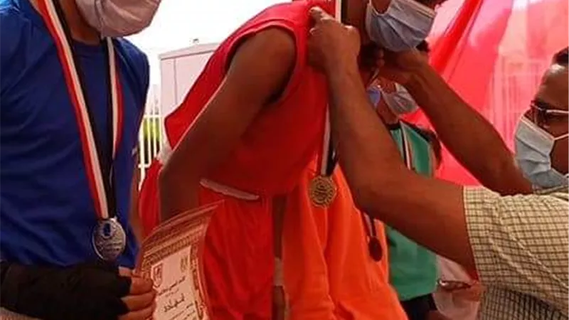 بنى سويف ثالث الملاكمه للبطل الأوليمبى