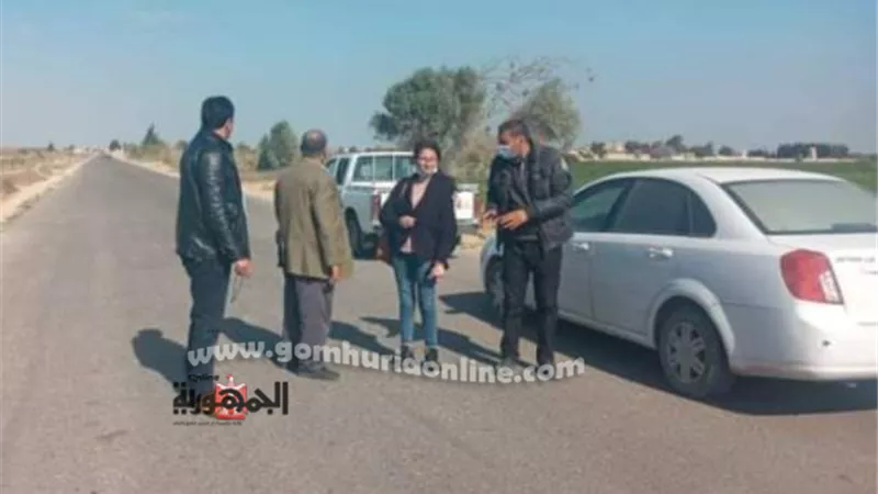 البدء في تنفيذ طرق قري البنجر بمركز الحمام بمطروح