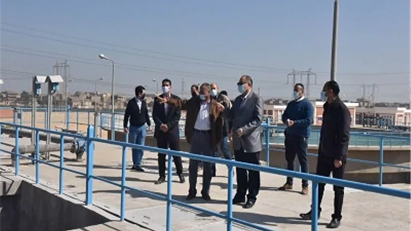 محافظ أسيوط يتفقد محطة معالجة صرف صحي المشايعة