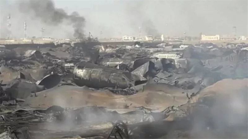 احتراق 500 شاحنة في حادثة جمرك إسلام قلعة قرب الحدود الإيرانية