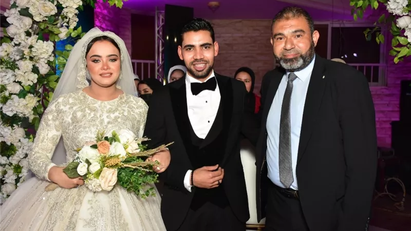 زفاف بكر ابراهيم ودينا شعيب بحضور نجوم الفن والمشاهير.. صور