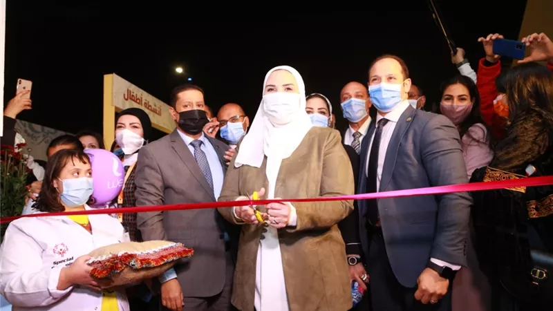 وزيرة التضامن الاجتماعى تفتتح الدورة الـ 61 لمعرض 