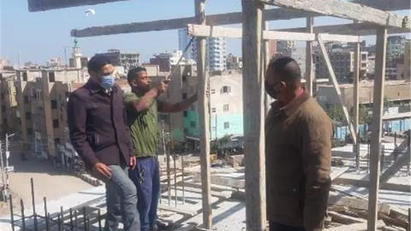 استمرار حملات إزالة التعديات المخالفة على الأراضي الزراعية وأملاك الدولة بنطاق مركز فاقوس