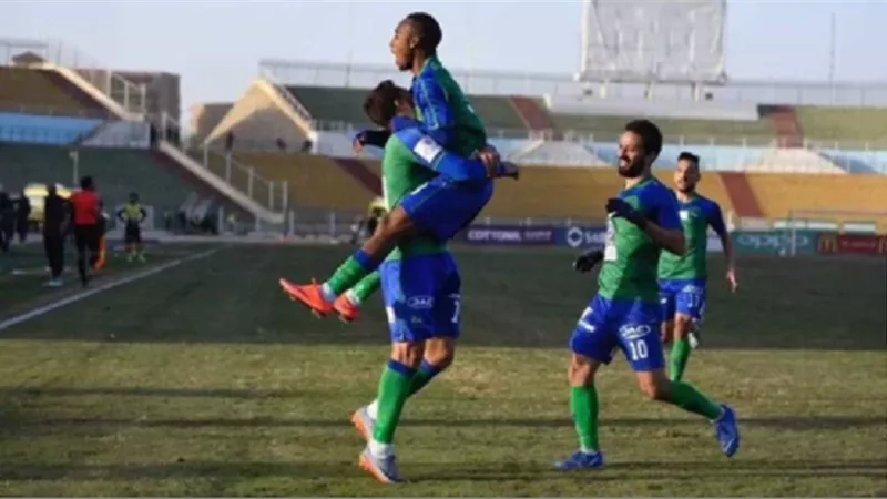 مصر للمقاصة يتفوق على البنك الأهلى بهدف فى الشوط الأول