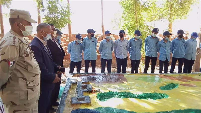 الشهيد العسكرية أول الجمهورية فى الإذاعة المدرسية بالوادى الجديد.صور