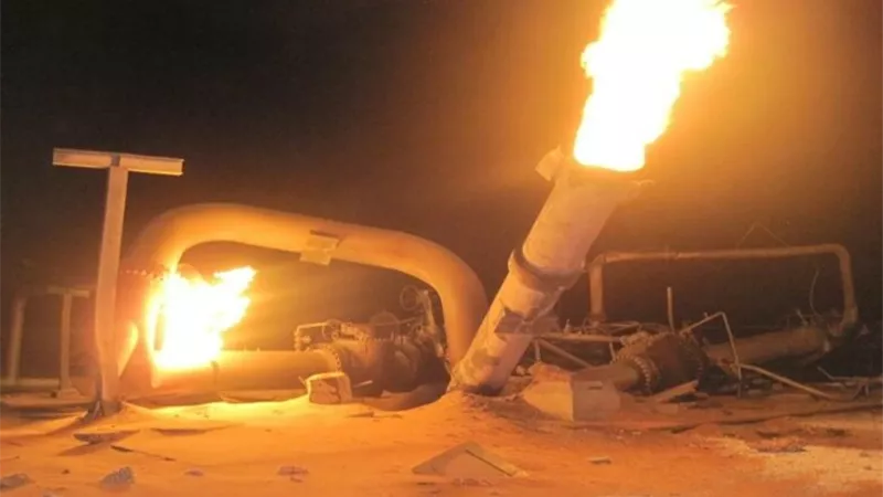 انفجار في خط أنابيب الغاز فى مقاطعة أورينبورغ بروسيا