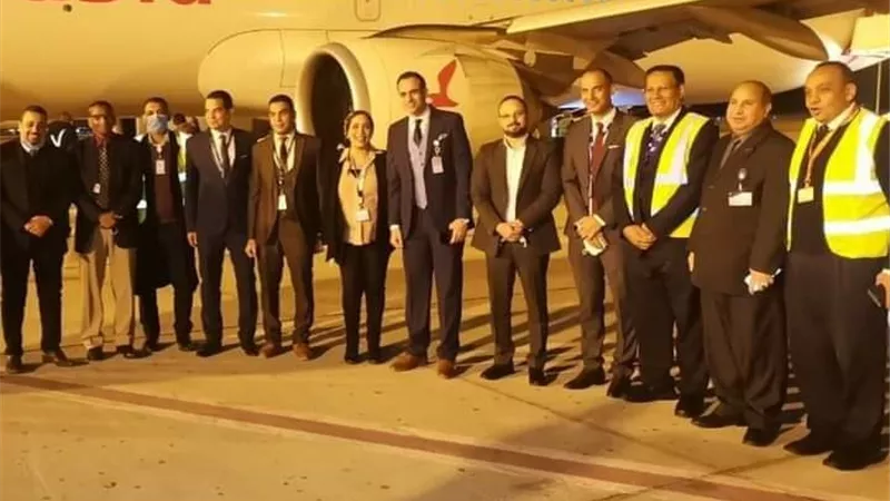 مطار الأقصر يحتفل بإستقبال أولى رحلات العربيه للطيران