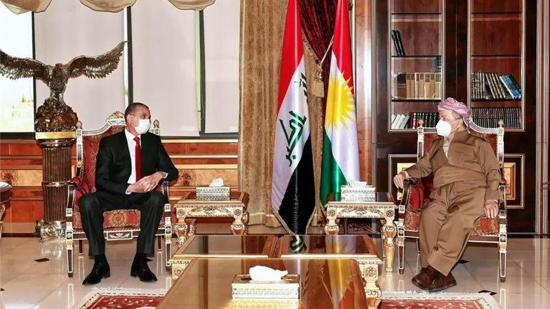 بارزاني ووزير الداخلية العراقي يناقشان التحديات الأمنية ومواجهة الإرهاب