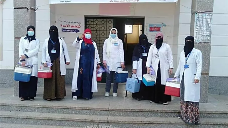 إنطلاق الحملة القومية للتطعيم ضد شلل الأطفال بكفرالشيخ