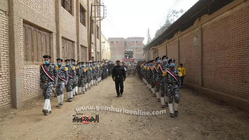 محافـظ المنوفية يتقدم الجنازة العسكرية لشهيد الواجب العقيد أحمد عبد المحسن الدسوقى بمسقط بقويسنا