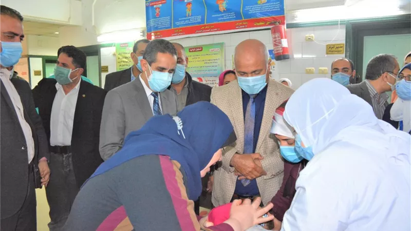 محافظ الغربية يشهد إطلاق الحملة القومية للتطعيم ضد شلل الأطفال
