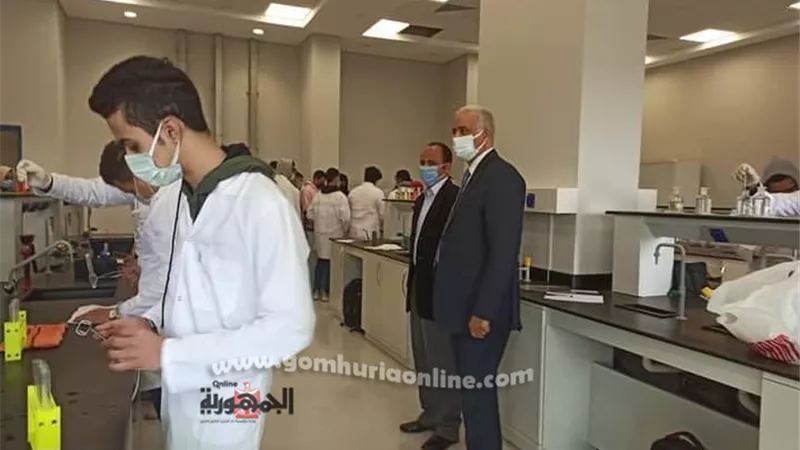 اجراءات احترازية مشدده في اليوم الاول لامتحانات جامعة العلمين الدولية