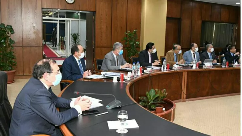 وزير البترول أثناء