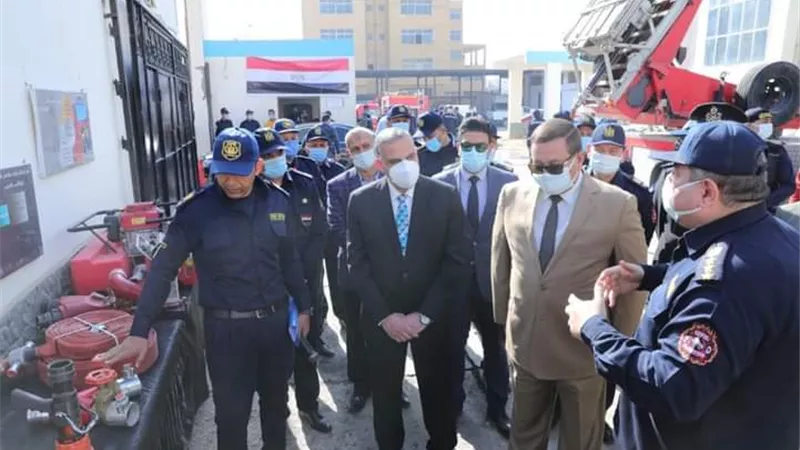 محافظ سوهاج ومدير الأمن يشهدان فعاليات الاحتفال باليوم العالمي للحماية المدنية