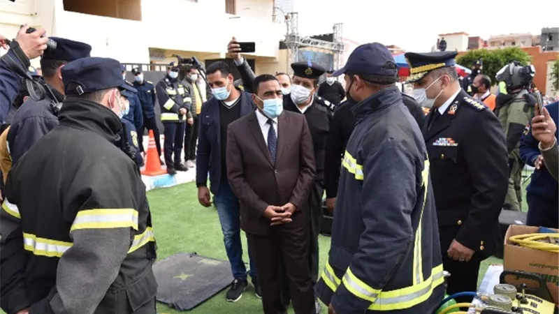 محافظ مطروح يشهد الاحتفال باليوم العالمي للحماية المدنية.صور